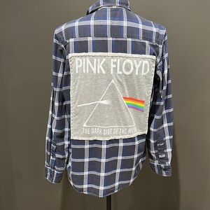 UPCYCLED flannel featuring Pink Floyd